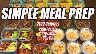 Easy Weight Loss Meal Prep  24 Meals in 1 Hour  4 Per Meal  2100 Calorie Meal Plan [upl. by Voorhis]