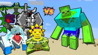 Mutant Zombie Vs Mowzies Mobs in Minecraft [upl. by Shyamal748]