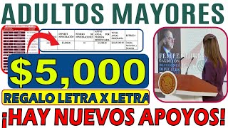 🎁NUEVOS APOYOS💥NO LO VAS A CREER😳 CLAUDIA REVELA MENSAJE INESPERADO ♨️PENSIONADOS ADULTOS MAYORES [upl. by Sawtelle]