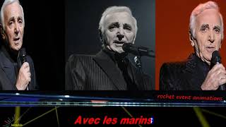 karaoké Charles AZNAVOUR  Emmenez moi [upl. by Latoyia]