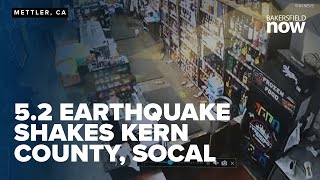 USGS 52 magnitude earthquake felt in Kern County [upl. by Lanod]