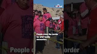 Hugs Not Walls Event Reunites Families at USMexico Border  India Today Global [upl. by Anikal]