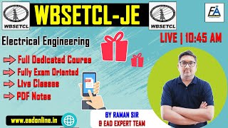 WBSETCLJE BATCH LAUNCH  JOIN NOW  BEST ELECTRICAL amp ELECTRONICS COURSE BY RAMAN SIR amp TEAM [upl. by Bron]