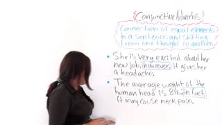 English Grammar Conjunctive Adverbs [upl. by Nodlew]