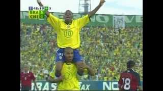 Brasil 5x0 Chile  2005  Eliminatórias Copa 2006 [upl. by Nnylatsyrc]