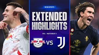 RB Leipzig vs Juventus Extended Highlights  UCL League Phase MD 2  CBS Sports Golazo [upl. by Whall]