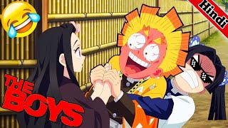 Zenitsu Funny Scenes  Demon Slayer In Hindi Dubbed  S4E1 Part 2 [upl. by Frederique869]