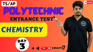 Polytechnic Entrance Exam Preparation2024  Chemistry  Day 3  10th 10thclass polytechnic [upl. by Ineslta]