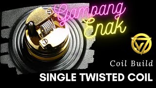 Tutorial Single Twisted Coil Build  Gampang  Enak Bro [upl. by Erdne884]