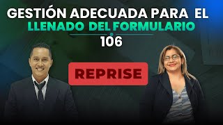 Gestión Adecuada para el llenado del Formulario 106 Analisis y Planificación  LIVE REPRISE [upl. by Nitnelav]