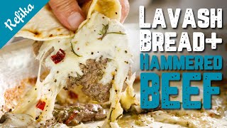 How to Make Lavash amp Hammered Beef Recipe Together At Home Refikas 2 Special Delicious Recipes 🤤 [upl. by Suolkcin]