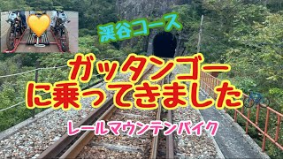 ガッタンゴー渓谷コースに乗ってきました🚲202410飛騨神岡GattanGoレールマウンテンバイク漆山渓谷コース神岡鉄道廃線絶景景色 [upl. by Ttirb320]