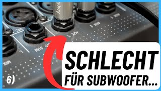 MISCHPULT BEDIENUNG  Part 6  Subwoofer Monitore und PA Lautsprecher anschließen [upl. by Redvers]