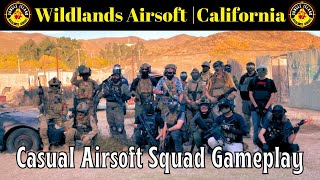 Chill Airsoft Squad Gameplay at Wildlands Airsoft California [upl. by Ardiek]