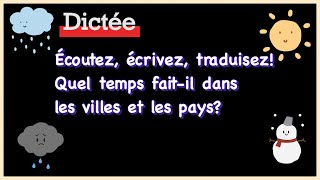 Quel temps faitil Les pays et les capitales Franska med Marie françaismedmerie [upl. by Adaminah]