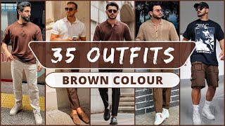 35 Ways to Style Brown Colour In Summer 2023  Mens Fashion [upl. by Soilisav]