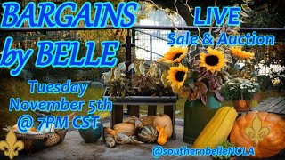 Sale Auction  BARGAINS BY BELLE  Come shop chat amp bid from the comfort of home [upl. by Aihtnyc746]