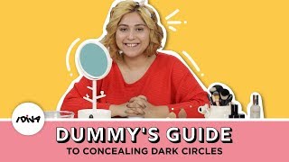 How To Cover Under Eye Dark Circles With Makeup  Dummys Guide To Concealing Dark Circles  iDiva [upl. by Noswad]