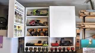 How to Make a Tool Storage Cabinet with Charging Station [upl. by Obel]