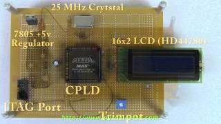 FPGACPLD 16x2 LCD Interface HD44780 [upl. by Airotel5]