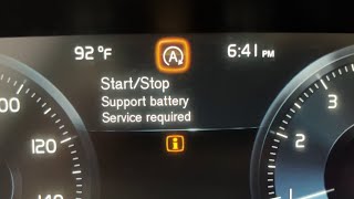 Volvo Start Stop Service Required  Support Battery Replacement [upl. by Mikkel]