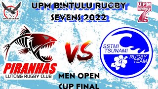 UPM Bintulu Rugby Sevens 2022 Men Open Cup Final Piranhas Lutong RC vs SSTMI Tsunami [upl. by Pitarys]