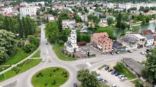 Orthodox Church named Srpska Pravoslavna Crkva Near the Fortress DRONE VIEW  Banja Luka  ECTV [upl. by Estella]