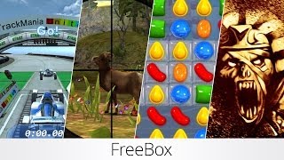 FreeBox 16 TrackRacing Online Deer Hunter 2014 Candy Crush Saga Escape from Doom [upl. by Heck]