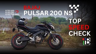 Pulsar 200 ns Top Speed 0 to 100 0 to 120 and Top End 2014 bs4 Engine performance check [upl. by Charteris]