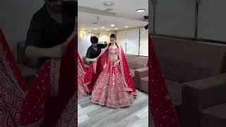 Rad lehenga designs Amar shop har prakar ke lehenge uplabdh hai 1million wedding viralvideo vr [upl. by Aleka]