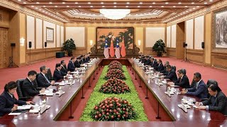 Xi Jinping rencontre le PM malaisien à Beijing [upl. by Zora]