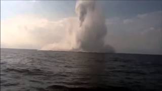 What a sea mine explosion looks like [upl. by Fuld]