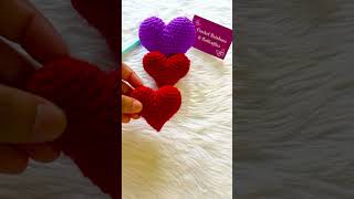 Learn to crochet a cute heart crochetrainbowsandbutterflies heart diy craft [upl. by Anowahs823]