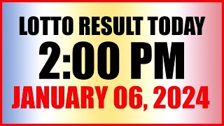 Lotto Result Today 2pm January 6 2024 Swertres Ez2 Pcso [upl. by Josias429]