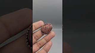 Natural AgateAqeeq  Iran Silver Ring agate agatestone gemstone gemstones gems agates gem [upl. by Adnola]