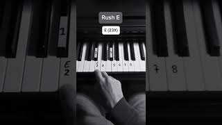 Rush E  Part2 easy piano tutorial [upl. by Xenia345]