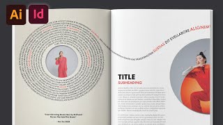 How to make this EASY WORD SPIRAL Layout  InDesign Layouts Episode 10 [upl. by Thorner505]