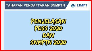 PDSS  SNMPTN TAHUN 2020 [upl. by Delainey]