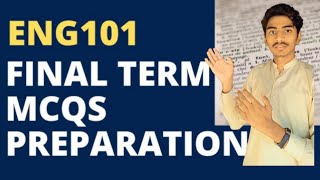 ENG101  final term mcqs preparation  vu update  virtual university [upl. by Beitnes]