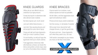 Knee braces or knee guards Which will suit you best︱Cross Training Enduro [upl. by Neelahs]