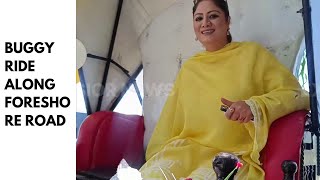 Srinagar Hina Bhat Inaugurates Buggy Ride Along Foreshore Road [upl. by Demetri]