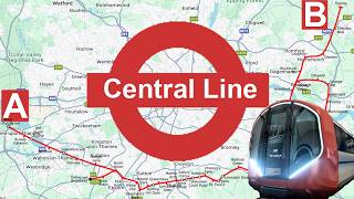 London Underground  Central Line Full Journey [upl. by Acinet]