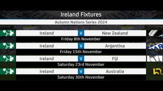 A very exciting campaign  RTÉ Rugby panel on Irelands autumn internationals [upl. by Ellenet]