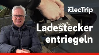 Einen verriegelten Ladestecker im EAuto lösen [upl. by Braden]