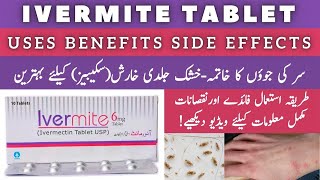 Ivermite 6mg tablet uses in Urdu خارش کے علاج کیلیے [upl. by Nomla867]