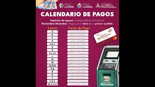 🤑ULTIMO CALENDARIO OFICIAL 2024 DE LAS PENSIONES DEL BIENESTAR😱🥳 [upl. by Llekram]