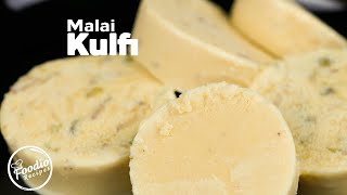 Malai Kulfi Without Molds  How to Make Creamy Malai Kulfi Recipe  Summer Special Recipes [upl. by Holcomb]