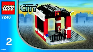 LEGO instructions  City  Fire  7240  Fire Station Book 2 [upl. by Dilaw]