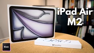 iPad Air M2 Unboxing amp Setup with Apple Pencil Pro [upl. by May3]