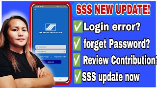 SSS ERROR LOGINHow to Change PASSWORDREVIEW CONTRIBUTION [upl. by Neala529]